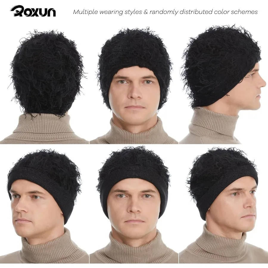 Gorro desgastado Fuzzy Shiesty Yeat Cálido Talla única para hombres Mujeres Gorro de punto de moda de invierno