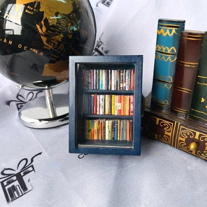 

Creative Anti-Anxiety Bookshelf Miniature Book Match Boxes Gift Shake Away Your Anxiety Doll House Decoration Gifts