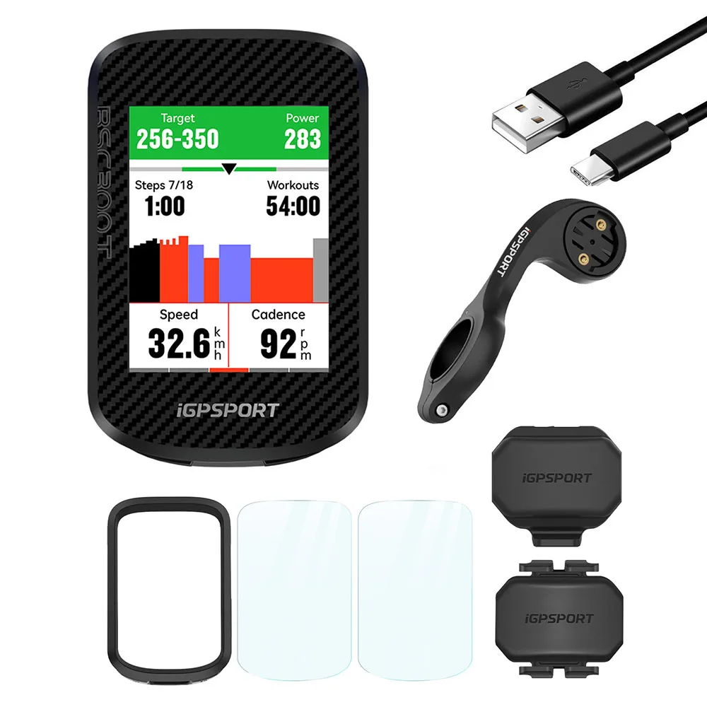 iGPSPORT BSC300T Fietscomputer Fietsen Navigator IPX7 Draadloze GPS Kleurrijke Kaart Navigatie Ondersteuning E-bike