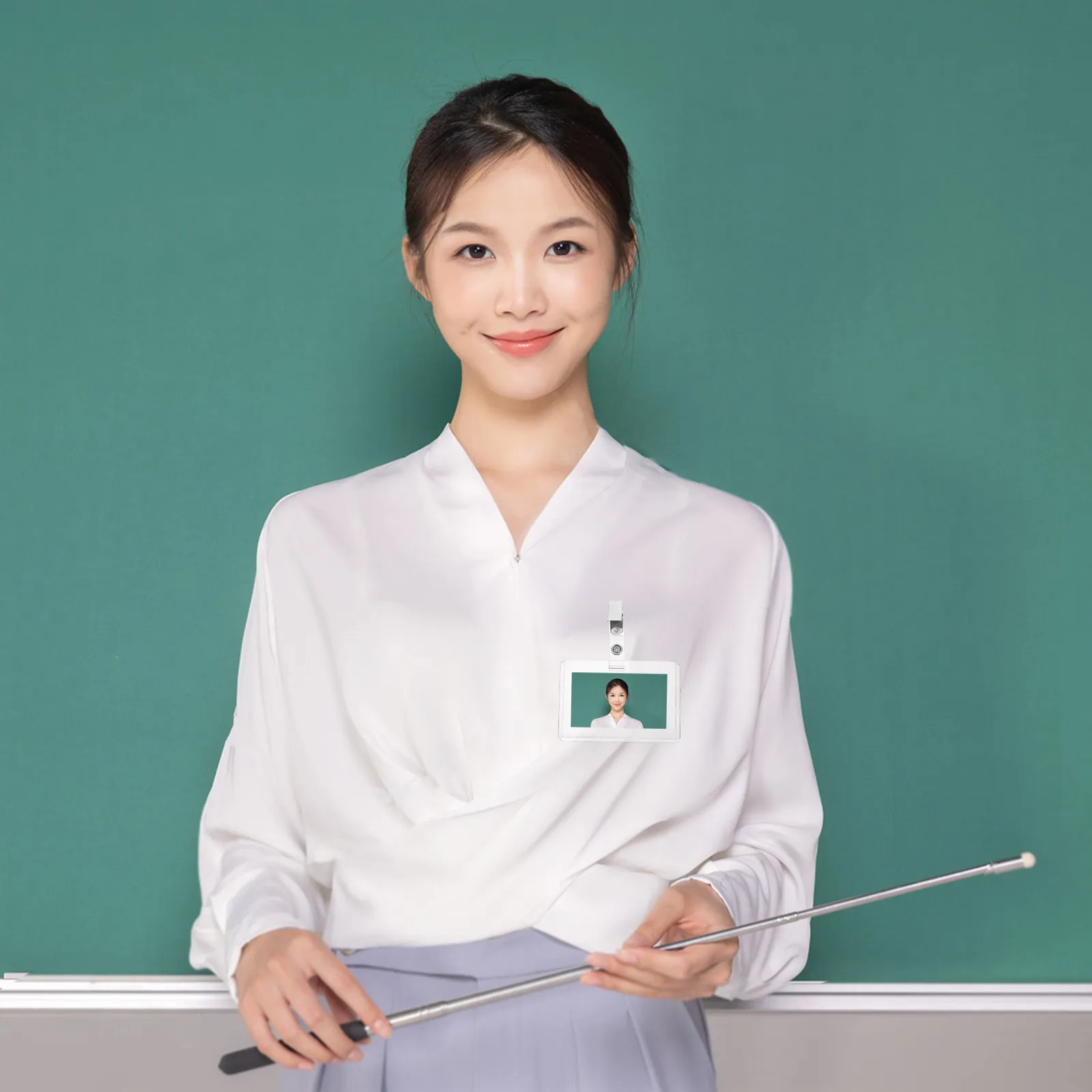 

50 комплектов водонепроницаемых прозрачных держателей для ID-карт с клипсой для офиса и мероприятий на открытом воздухе