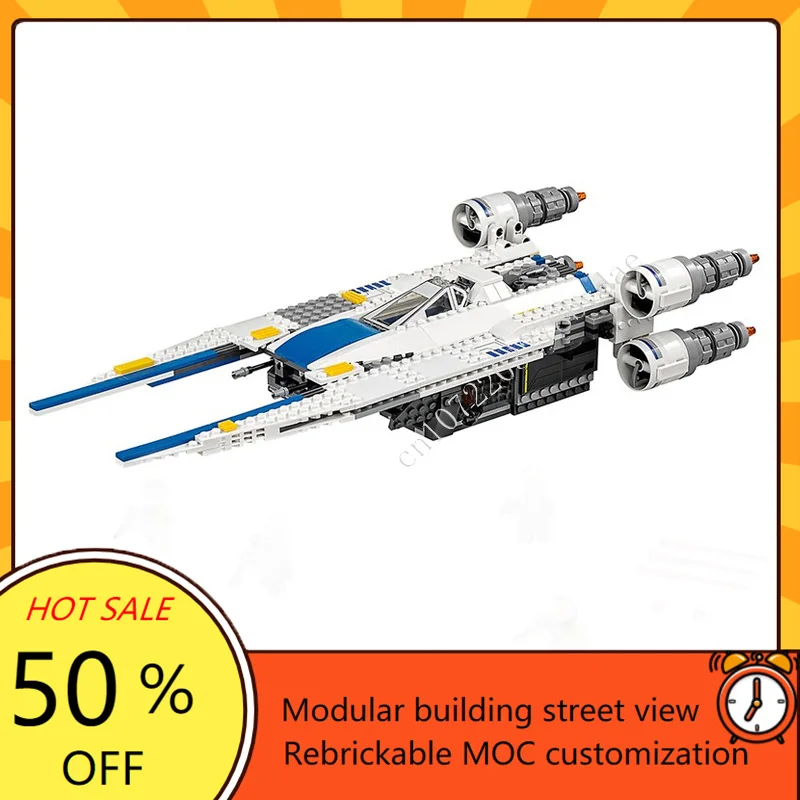 

659PCS Rebel U-Wing Fighte Space War Military MOC SpaceShip Battle Model Custom Puzzles Architecture DIY Education Model ToyGift