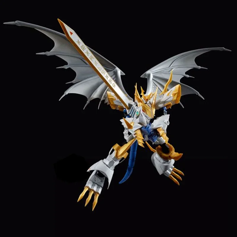 Original Genuine Digimon Adventure Figure Rise Imperialdramon Paladin Mode Anime Action Figures Assemble Model Toy For Children