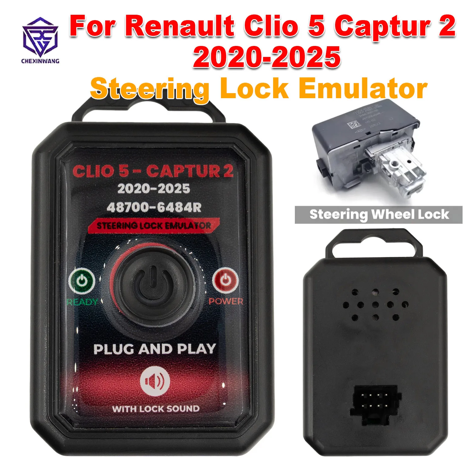 for-renault-steering-lock-emulator-simulator-for-renault-clio-5-captur-2-2020-2025-48700-6484-with-lock-sound-no-programming