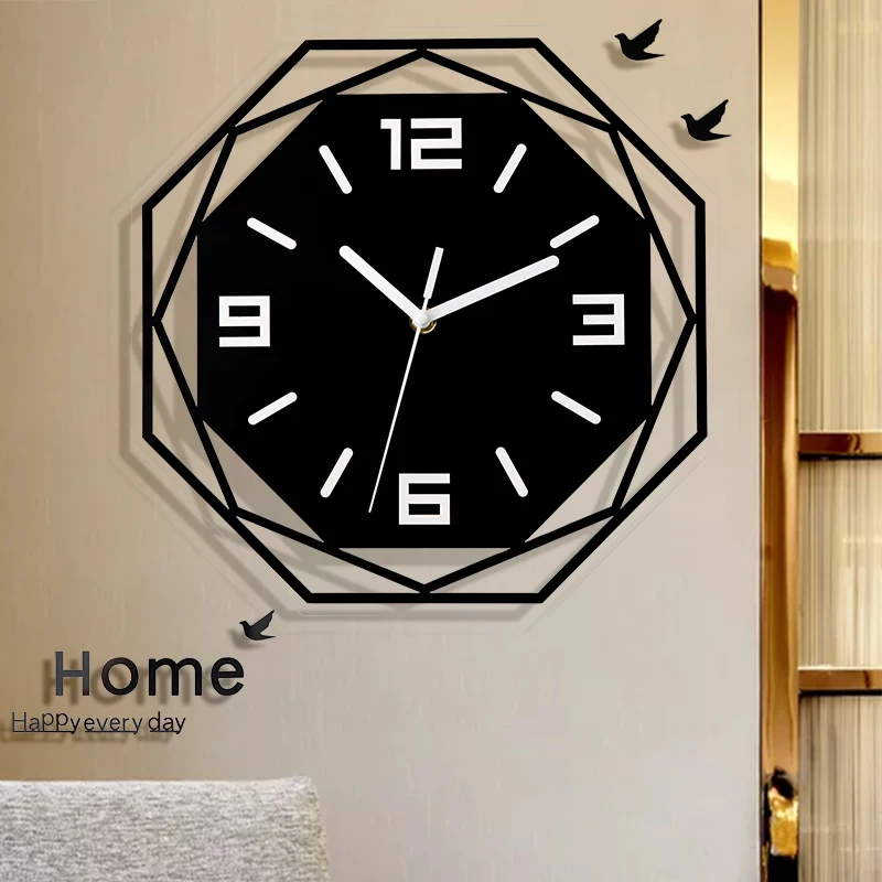 

Silence Bedroom Wall Clock Fashion Modern Home Decor Living Room Study Wall Clock Minimalism Decoration Reloj De Pared Sala