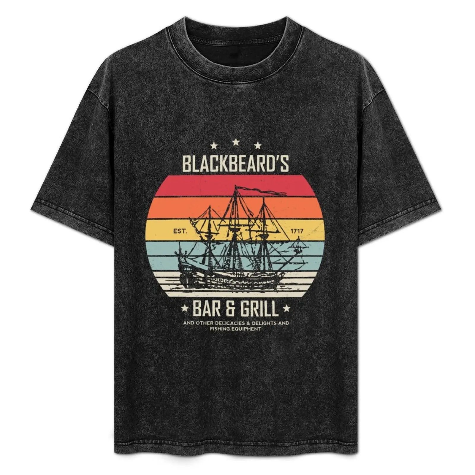 

Blackbeard’s Bar and Grill T-Shirt t shirt man plain anime t shirts oversize T-Shirt