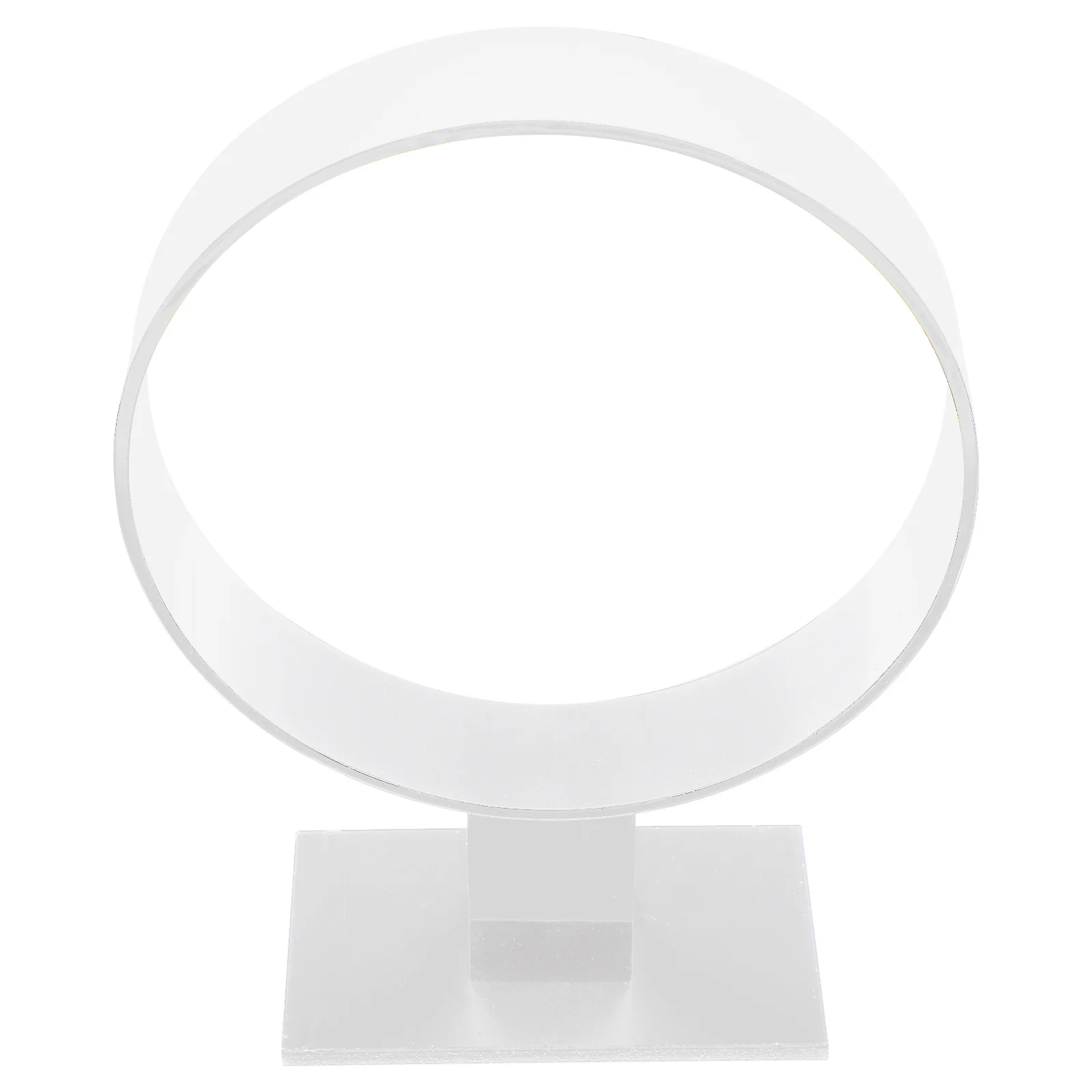 Espositore per fascia per capelli di forma rotonda Supporto per rack in acrilico per organizer per copricapo da donna Supporto per fascia da toeletta