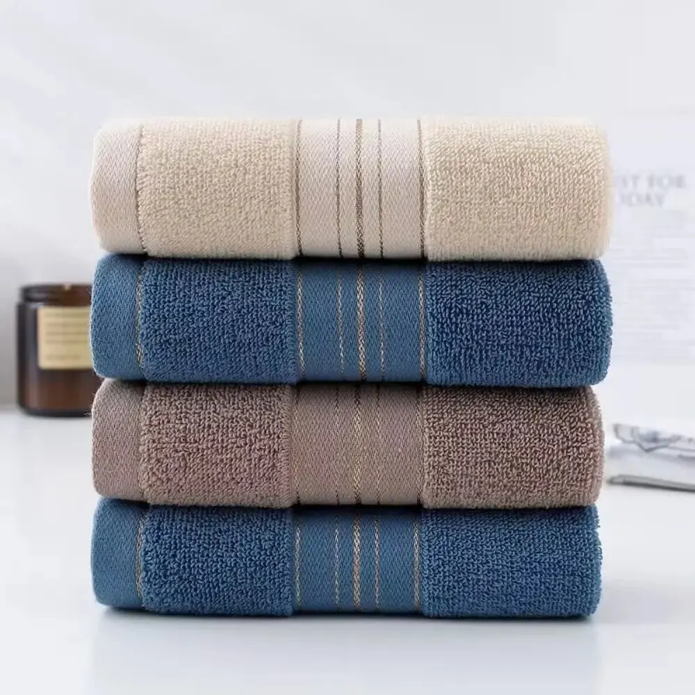 1 Thick Cotton Bathroom Face Towel for Household Couples 75x35cm