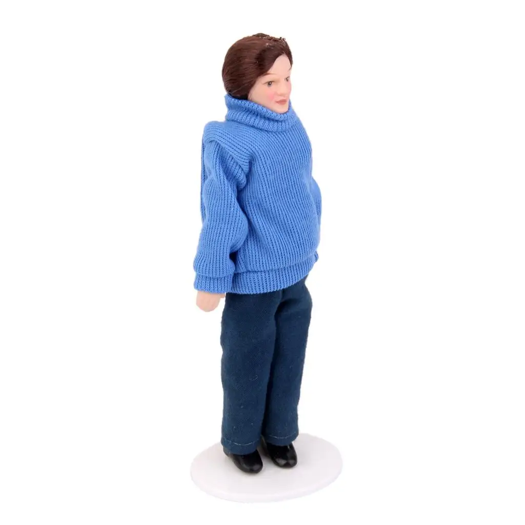 

Articulated Porcelain Miniature Doll Dollhouse Figure 1 12 Scale for Doll Room DIY House Decoration