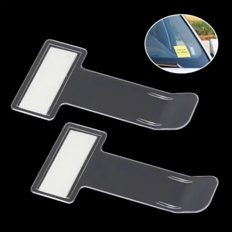 Car Parking Ticket Clip Windscreen Card Bill Holder Mount Fastener Organizer Car Styling Windshield Stickers Home Office