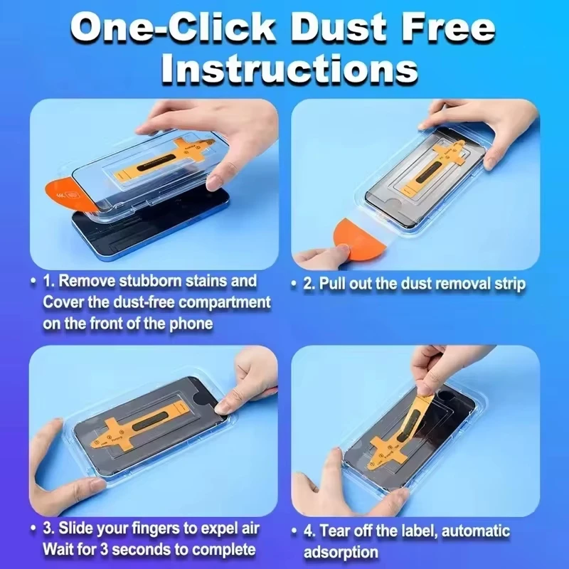 Dust Free Tempered Glass Film For Motorola MOTO G05 G04s G17 G15 G14 G13 G9 Play G7 Plus G06 G10 G8 Power Lite Screen Protector - view 6