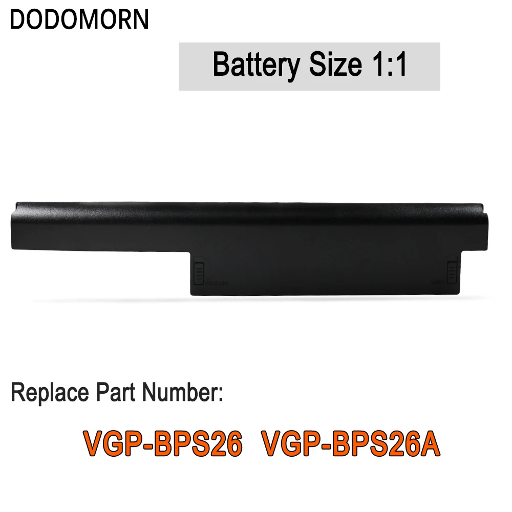 DODOMORN VGP-BPS26 For Sony Vaio BPL26 BPS26A SVE14A SVE15 SVE17 VPC-EH VPC-EG VPC-CA VPC-CB Laptop Battery 11.1V 44Wh 4000mAh