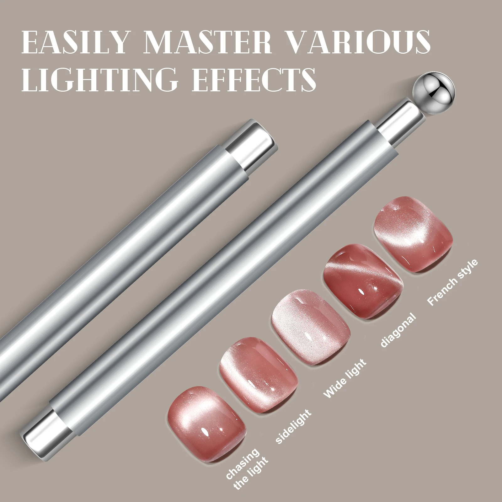 1 قطعة قضيب مغناطيسي قوي ل القط العين هلام البولندية مسمار المغناطيس أداة مزدوجة رئيس المغناطيس القلم المغناطيس عصا ثلاثية الأبعاد المغناطيسي القط العين هلام بولي