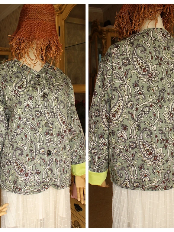 top-coat-dalla-vestibilita-ampia-in-cotone-premium-design-divertente-per-l'infanzia-stampa-floreale-di-noci-chiusura-lunga-con-bottoni-rotondi-e-chiusura-a-bottone