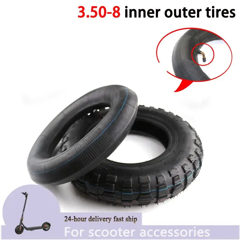 

For Electric Scooter Tire 3.50-8 outer and inner tyre For Go Kart Tire Cart Mini Bike Lawn Mower Trailer