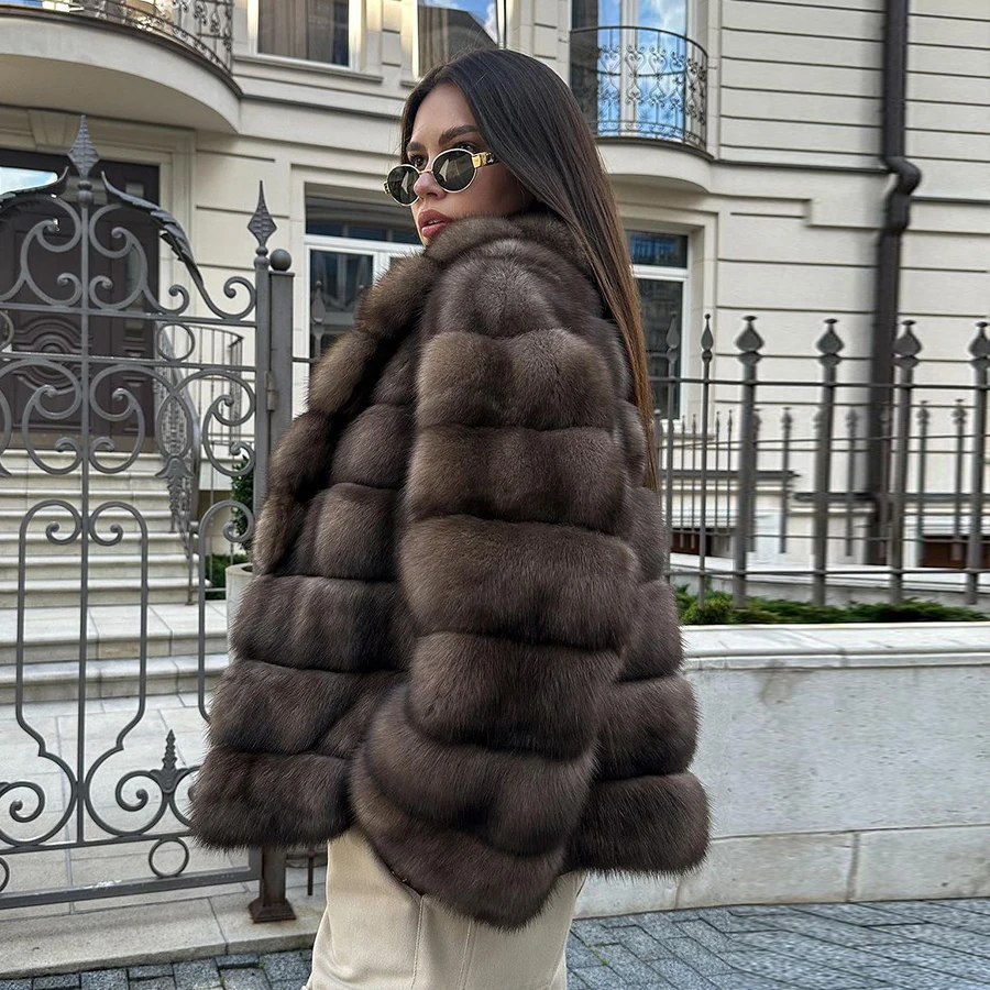 Women Fox Clothes Woman Coat Fox Fur Natural Fox Fur Coats For Women Winter Fur Jacket Womens Hot Selling