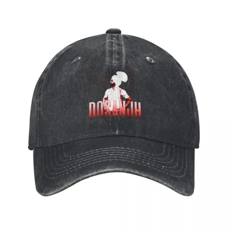 Diljit Dosanjh Punjabi Singer Men Women Baseball Cap Born To Shine Distressed Denim Washed Cap Hat Vintage Outdoor Gift Snapback