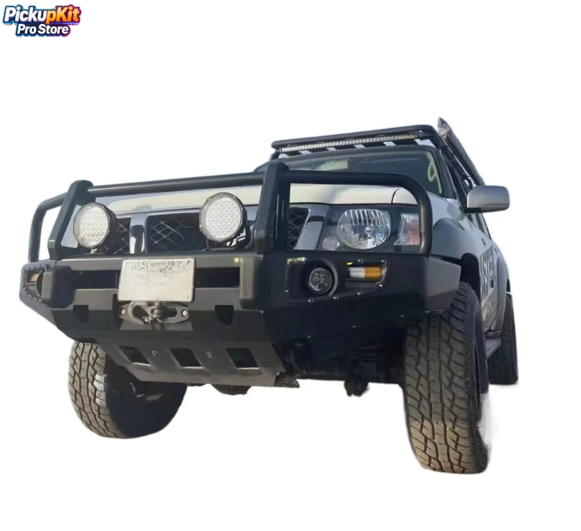 

Top-level Extreme Off-Road Heavy-Duty Winch Steel Bull Bar for Patrol Y61 GU