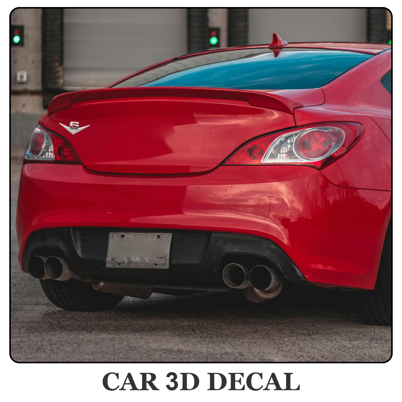

Decals for Vehicles Car Decoration Stickers Decorate Exterior Silver Decorations