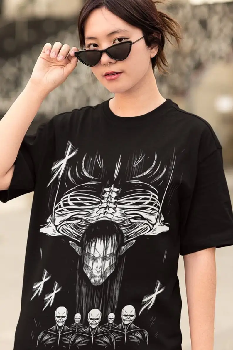 Anime  Vintage Special T-shirt Unisex,  Manga    Black Swordsman, Skull Knight, Graphic  Tee, Manga Sh