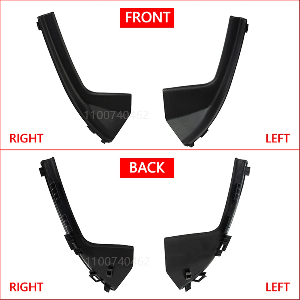 Pair Cowl Grille Outer Covers For Nissan Versa Sedan 2007-2011 & Hatchback 2007-2012 – Black ABS