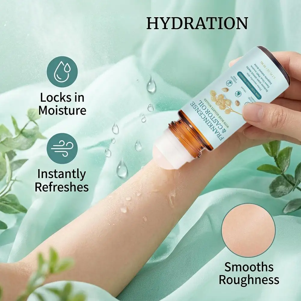 Castor Skin Nourishing Oil Rollerball Soothing Roll-On Oil Lasting Improve Dryness Repair Portable Aromatherapy Body Skincare