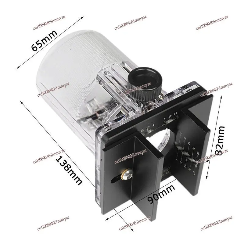 

Woodworking 2-in-1 Invisible Fastener Slotting Bracket, Trimmer Protective Cover, Flip-chip Rack Slotting Positioner Tool