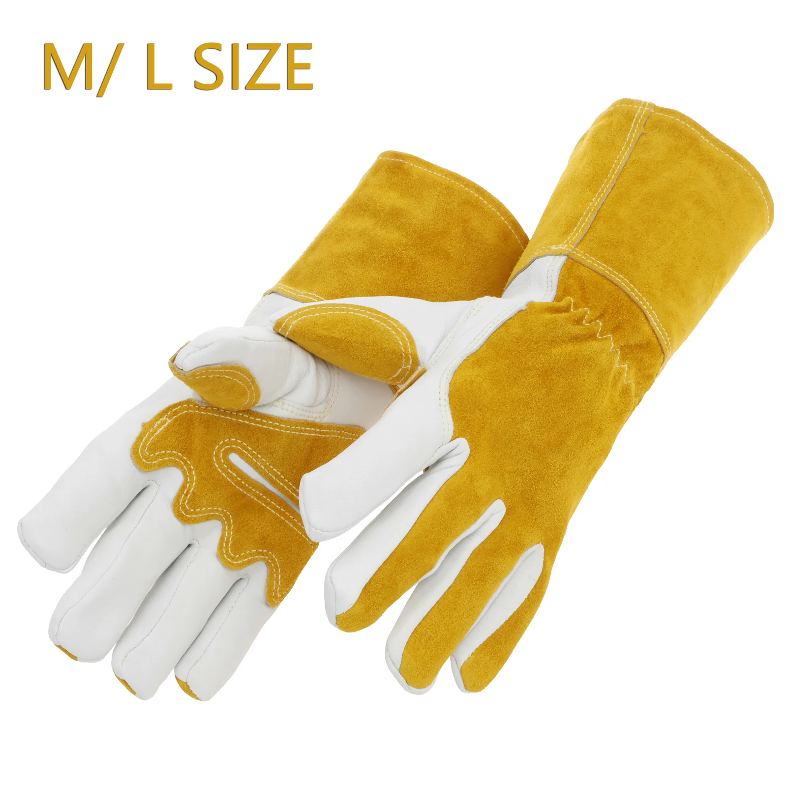 

Top Grain Leather Goatskin Welding Glove Comfortable Lining Multifunctional Heat Resistant Mitt for Welding Extra Protection