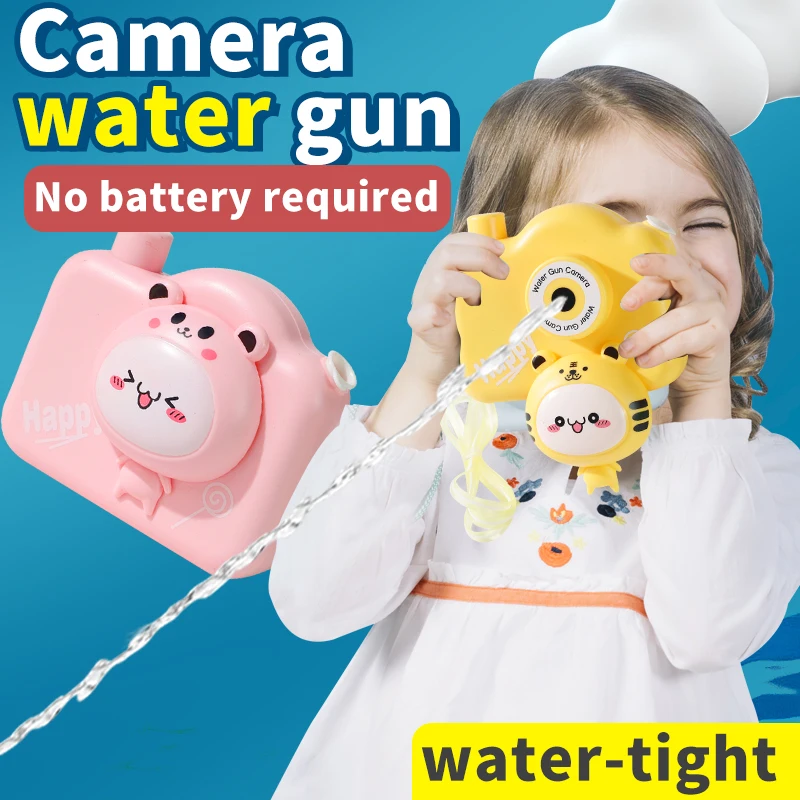 Water Gun Summer Toys for Kids camera toys with water gun function Cartoon Water Gun