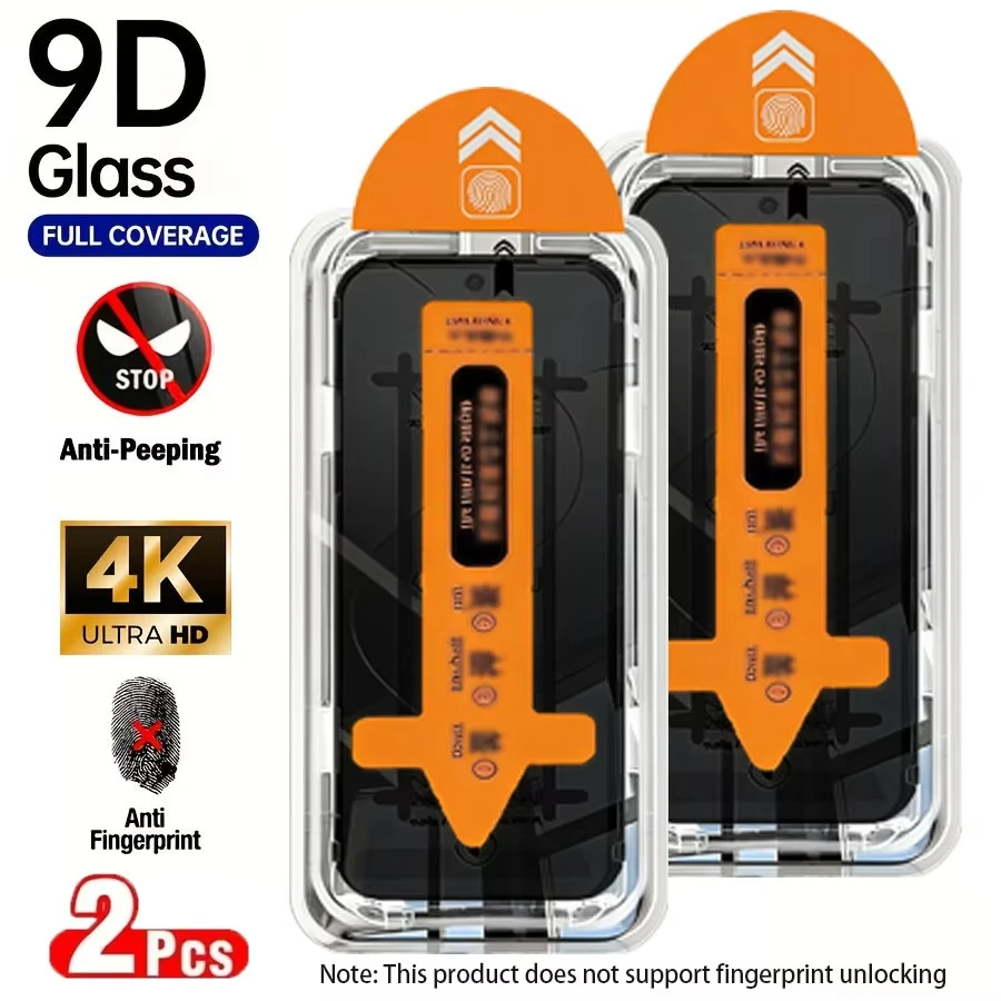 1-2Pcs For Samsung Galaxy S26 S25 S24 S23 S22 Privacy Full Screen Protector Glass Samsung S24FE S25Plus S26Ultra Anti-spy Film