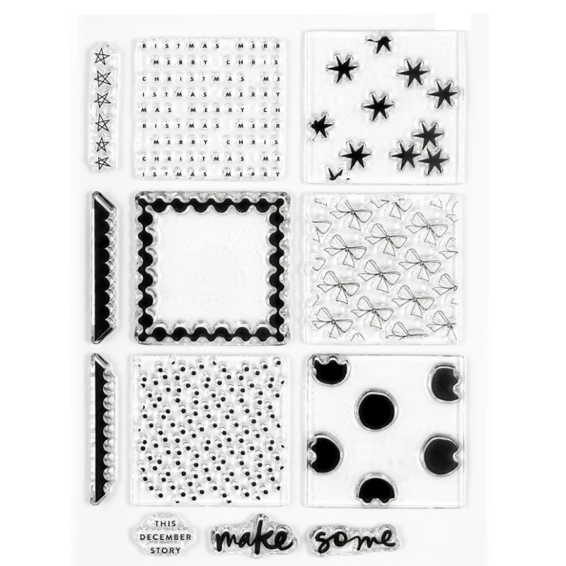 December Daily  Clear Stamp  Seal For DIY Scrapbooking photo Album Decorative Clear Stamp  A6528