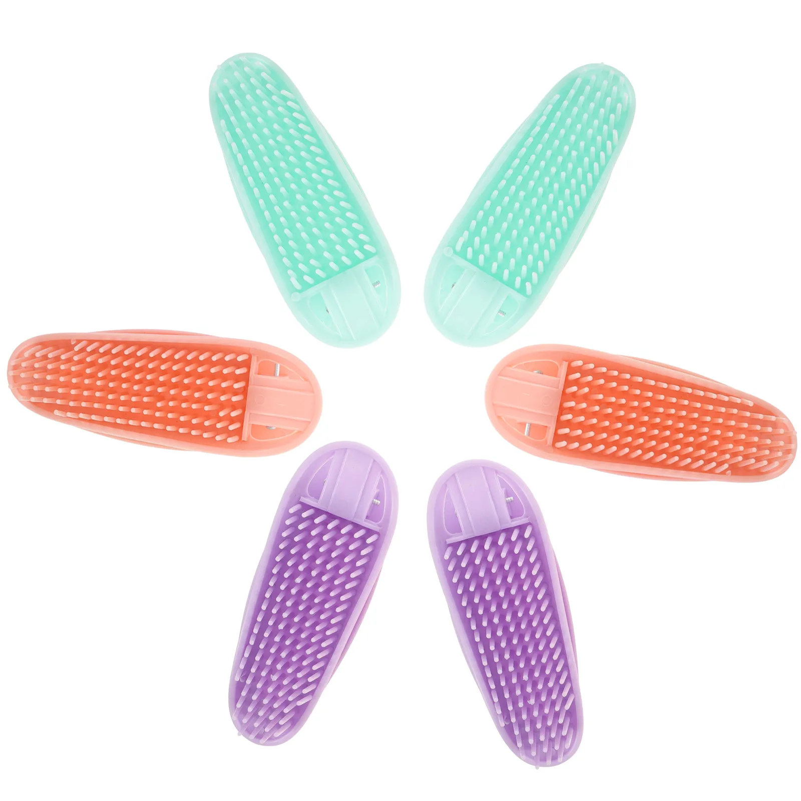 

Набор из 6 заколок для придания объема волосам у корней, для кудрявых волос, легкие, из полимерного материала, для естественного объема, комфортные, на весь день