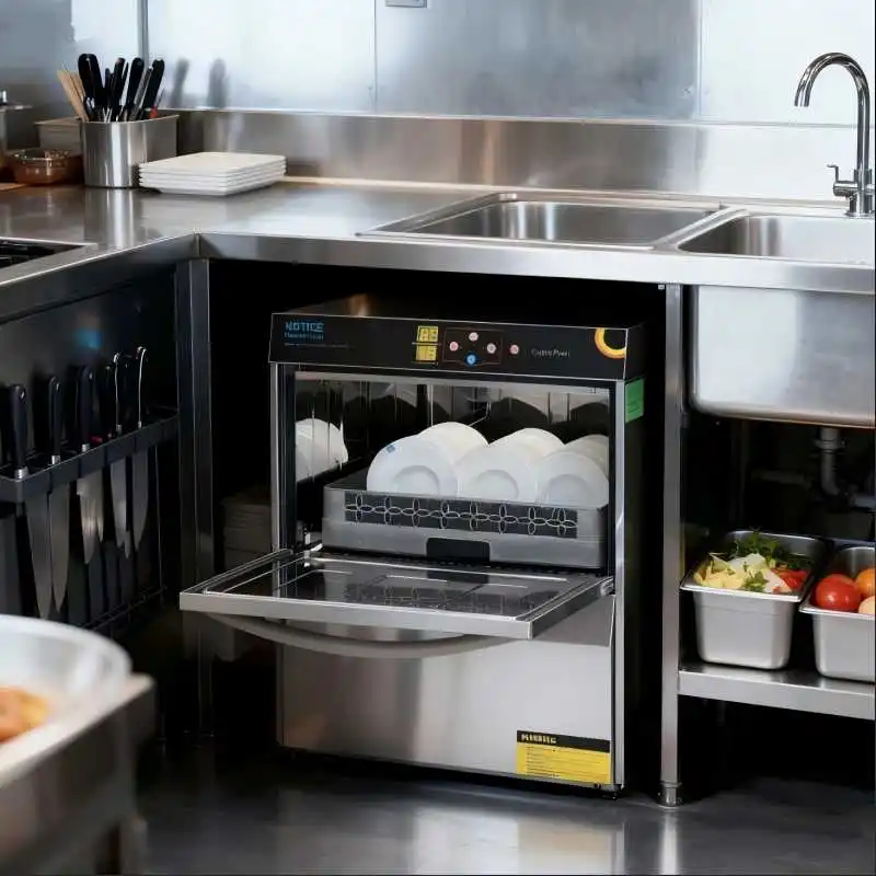 Undercounter Dishwasher Machine Small Size Countertop Glass Cup Washer Stainless Steel Commercial Built-in Dishwashers Tool