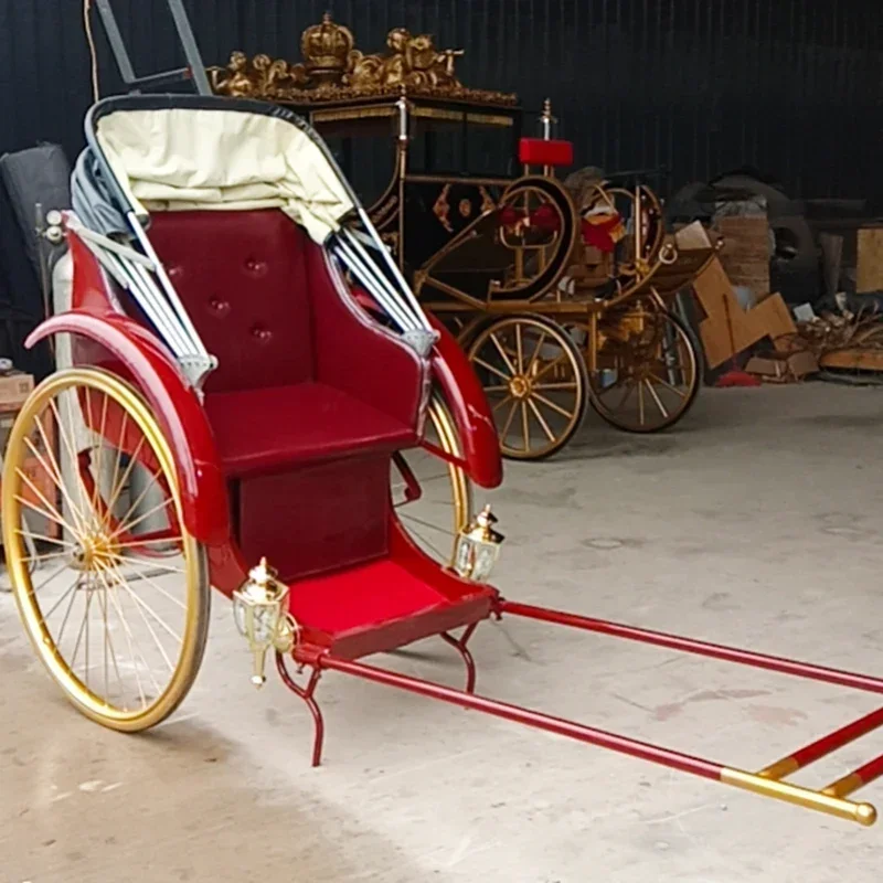 شنغهاي القديمة الرجعية الإنسان العربة نموذج تأجير الفيلم والتلفزيون الدعائم زخرفة يمكن سحب الناس العربة سيارة أجنبية من إعادة