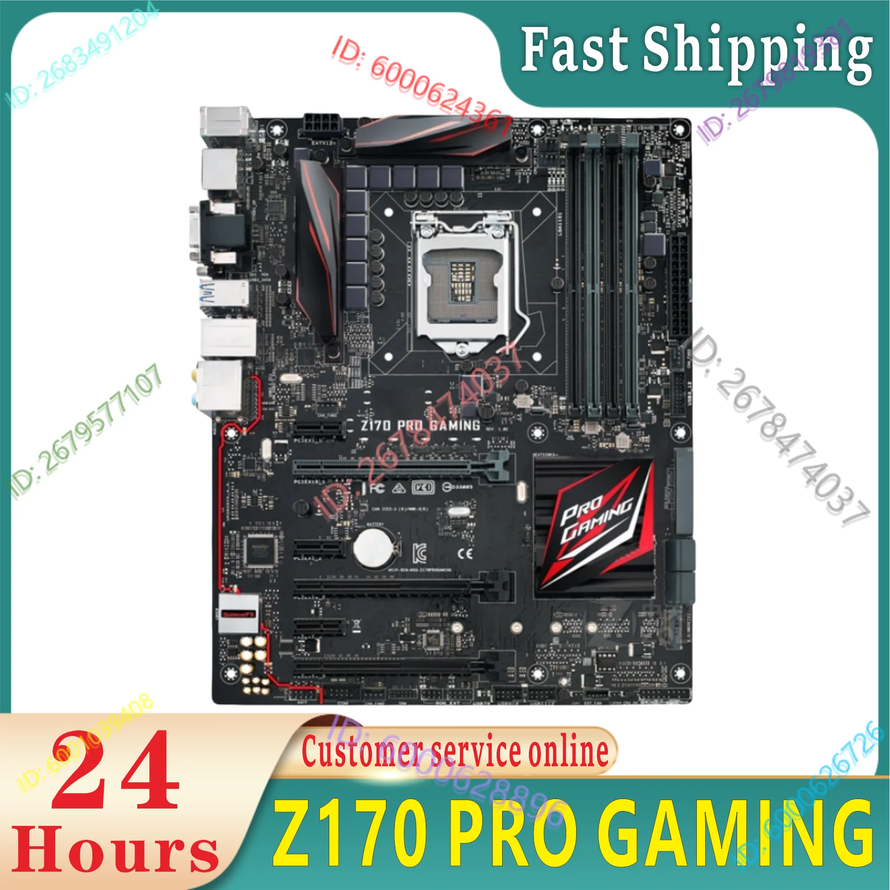 

Z170 PRO GAMING Computer Socket LGA1151 DDR4 I3 I5 I7 USB3.0 100% testing
