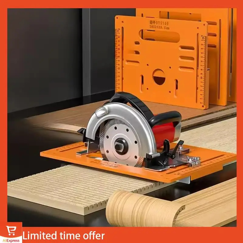 

Fresh Bakelite Guide Plate Saw Base Woodworking Bench Accessory For Adjustable Saw Guide Rail Bottom Plate