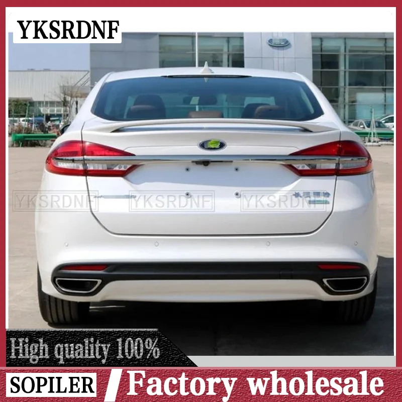 For Ford Mondeo/Fusion 2013 2014 2015 2016 2017 Car Decoration ABS Plastic Paint Painting Color Rear Trunk Spoiler