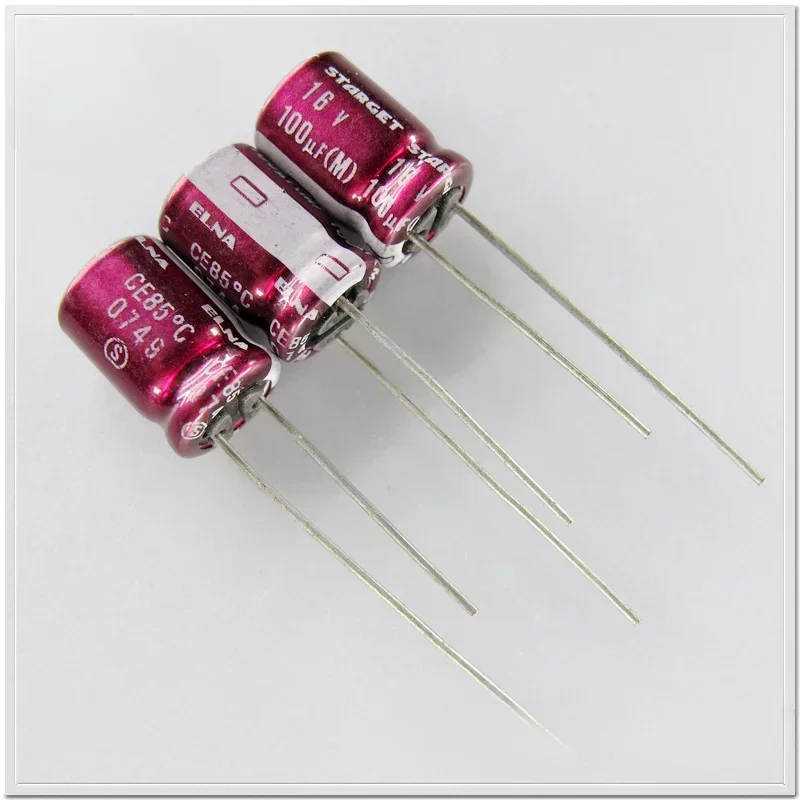 

10 шт./100 шт. серии ELNA STARGET 100 мкФ/16 В 100 мкФ аудио конденсатор 8x11,5 мм медные контакты HiFi DIY