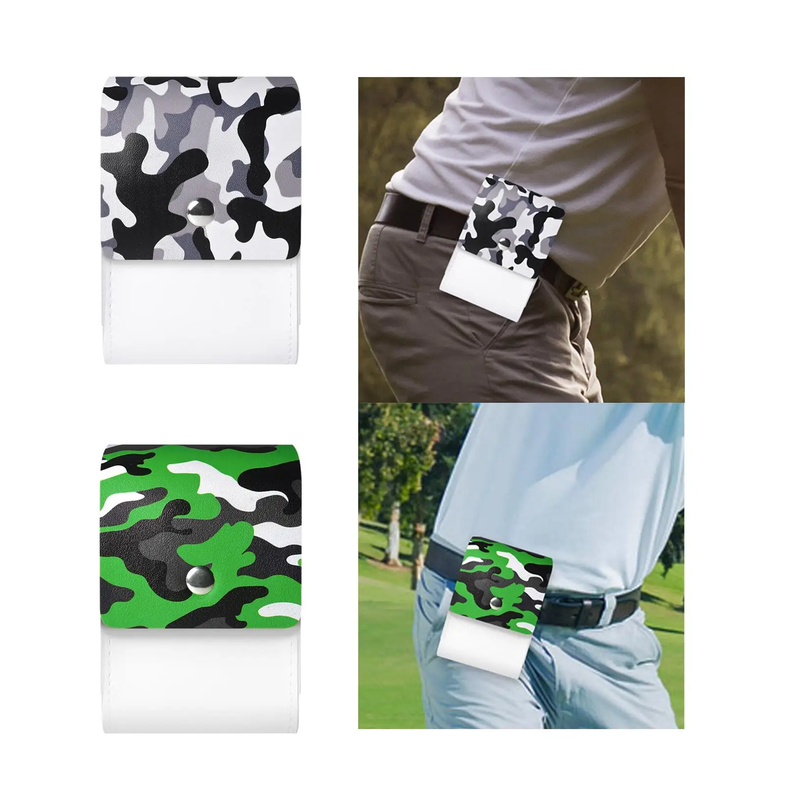 

Golf Rangefinder Protector PU Leather Carry Case Belt Waist Bag Lightweight Accessory for Golf Course Essentials
