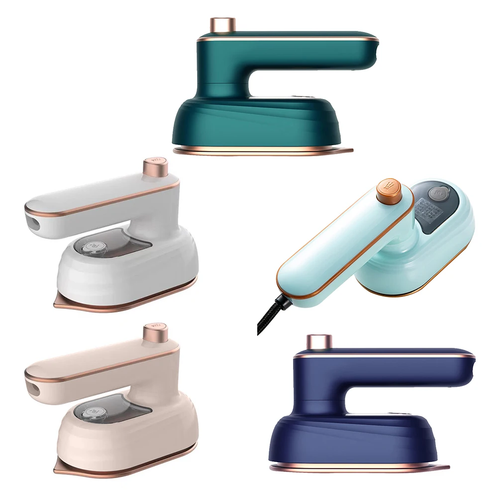 UK Plug Handheld Steam Iron 360 Degree Rotatable Handheld Ironing Machine Wet Dry Use Mini Garment Steamer for Home Travel Use