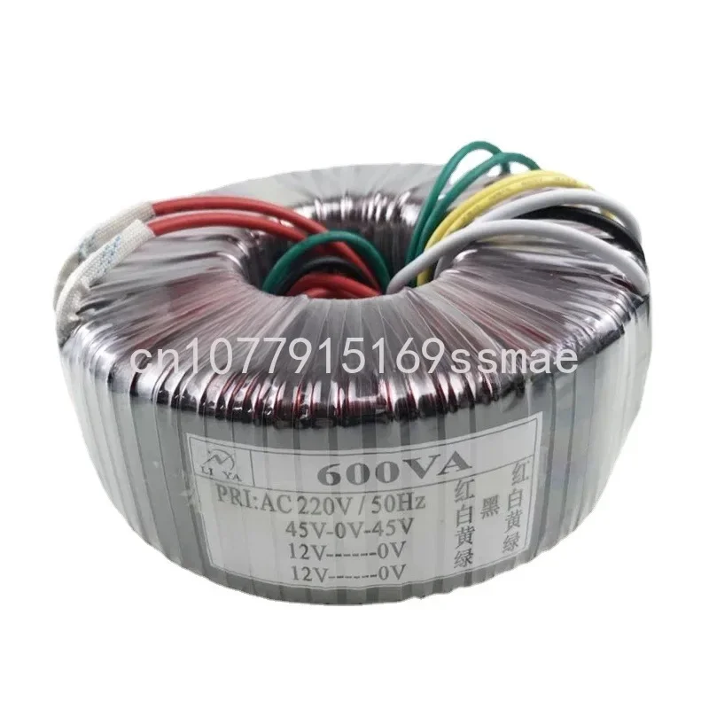 

600W ring transformer 220V to dual 45V12V12V power amplifier audio pure copper power supply dry-type isolation