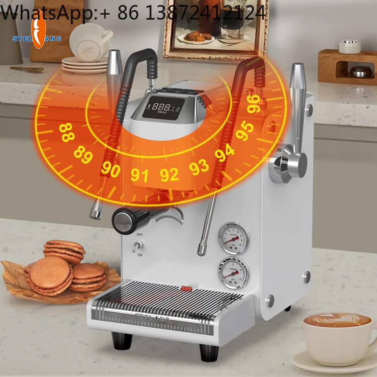 

Italian Large Capacity Commercial Professional Electric Espresso Coffee Maker Machines with Milk Frother