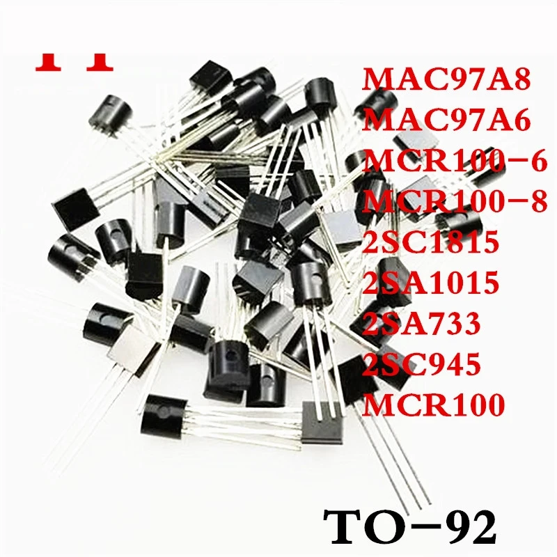 50pcs MAC97A8 MAC97A6 MCR100-6 MCR100-8 2SC1815 2SA1015 2SA733 2SC945 MCR100 97A8 97A6 C1815 A1015 A33 C945 Best quality