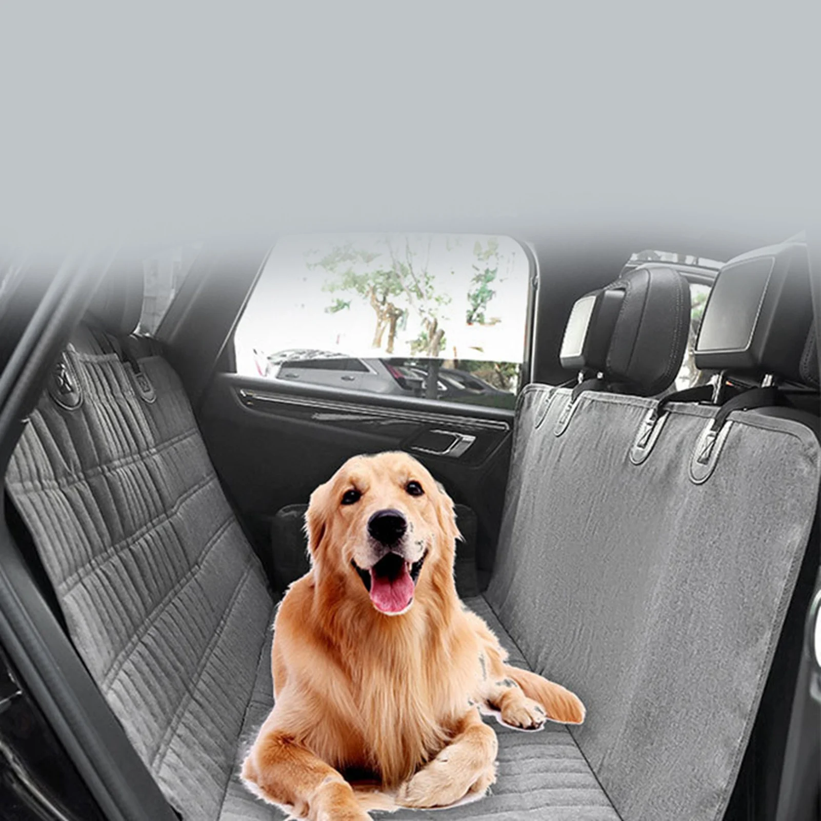 Pet Dog Cat Car Seat Cover Protector Waterproof Scratchproof Car Dog Backseat Cover Mat For Cars SUVs