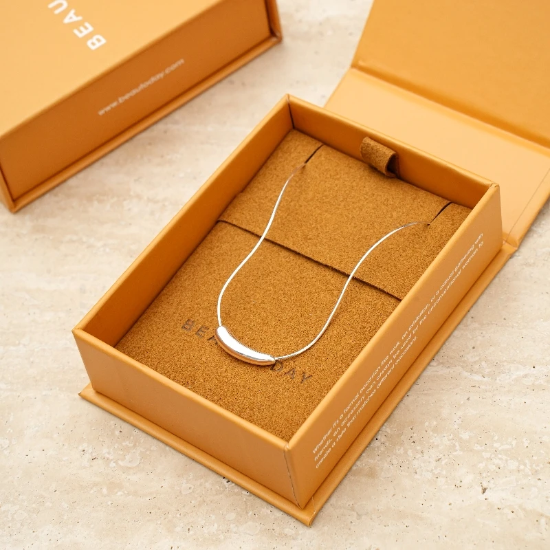 BEAUTODAY Necklace Women 925 Silver Snake Chain Thin 18k Gold Plated Smile Tiny Chic 2023 Ladies Fashion  Accessories 93060