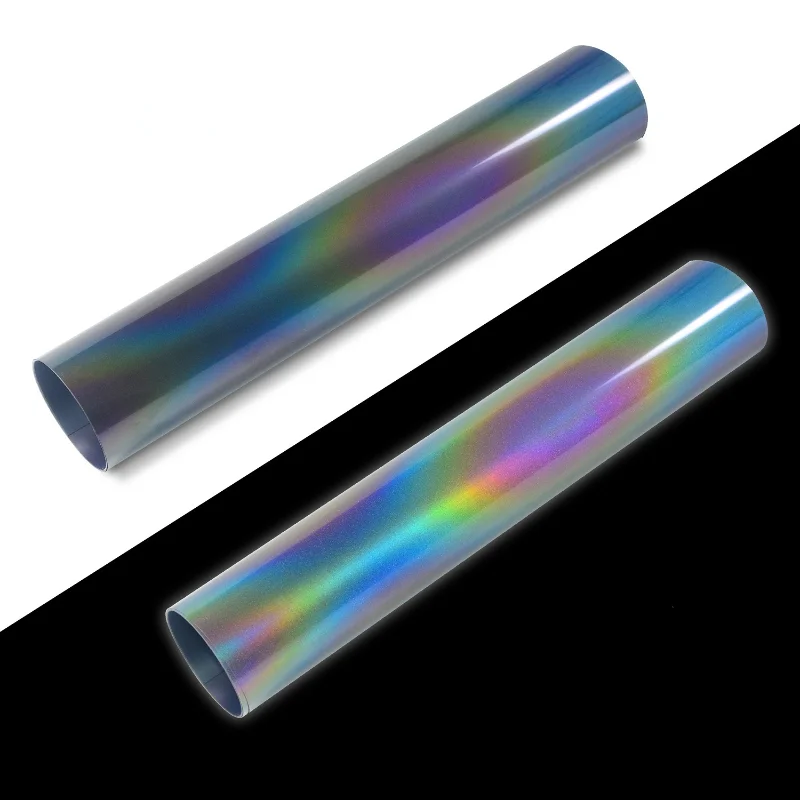 50cm*100cm Colorful Holographic Chameleon Heat Transfer Vinyl Sewing Heat Transfer Film for DIY Clothing
