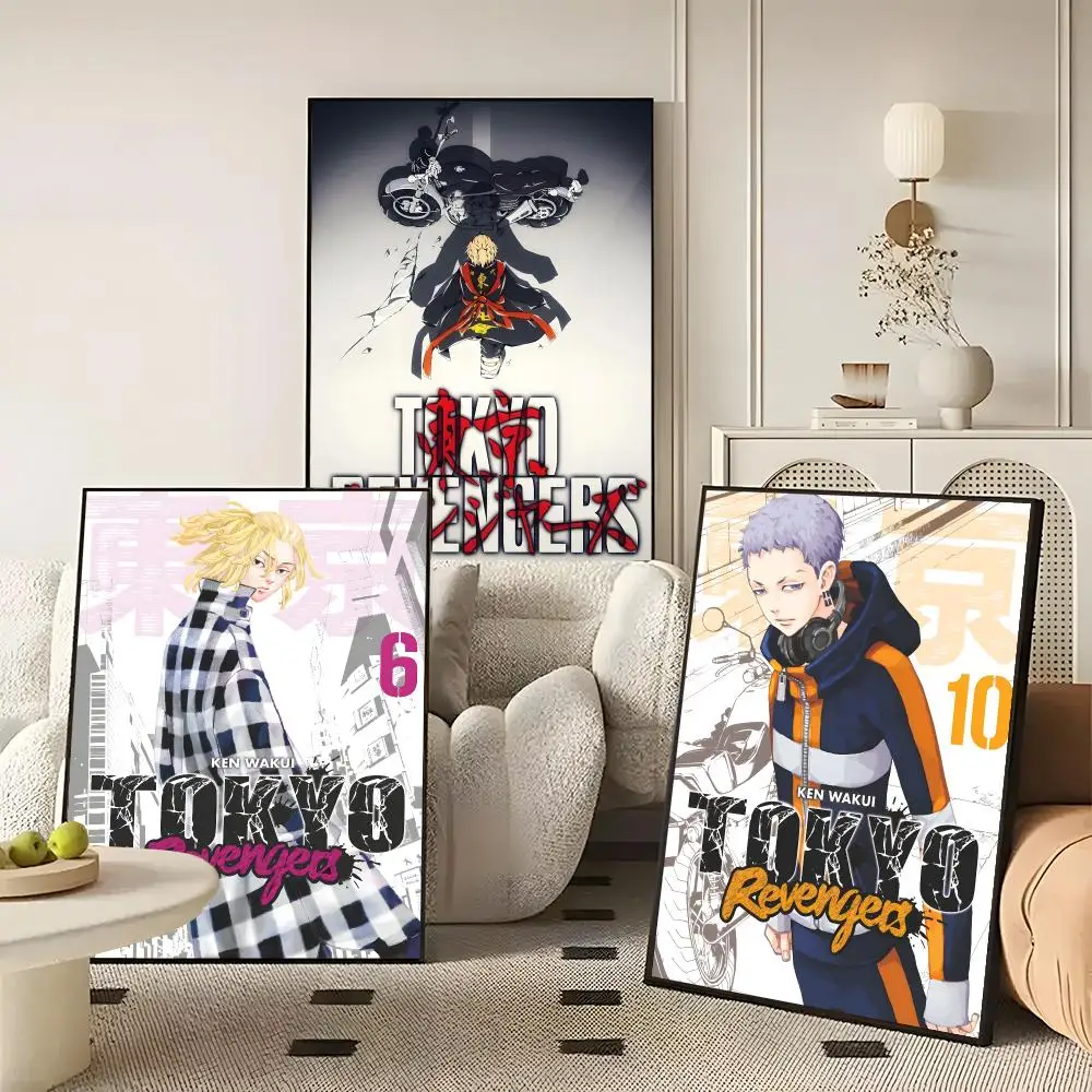 Manga Tokyo Revengers Poster Character Print Japanese Graphic Streaming Film Style Wall Artwork Bedroom Decor