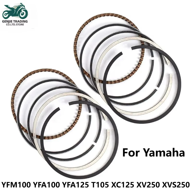 2pcs 49mm 49.25mm 49.5mm 49.75mm 50mm Motorcycle Piston Rings For Yamaha XVS250 XV250 V STAR XV 250 XC125 T105 YFM125 YFA100