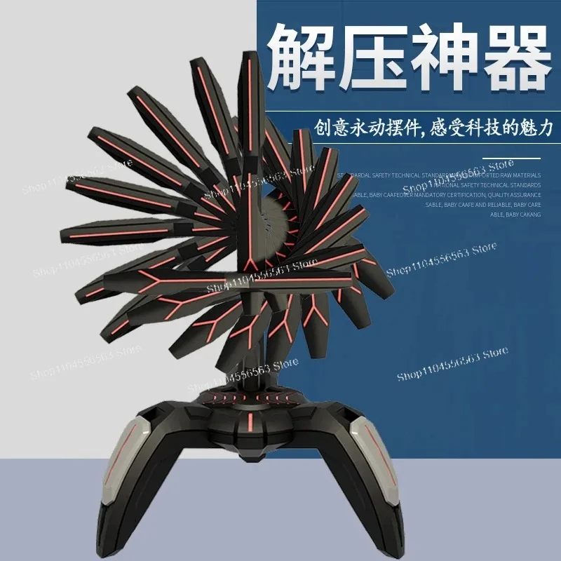 Kinetic Art Perpetual Motion Machine: Creative Home Desktop Ornament, Office Decoration, Stress Relief Toy