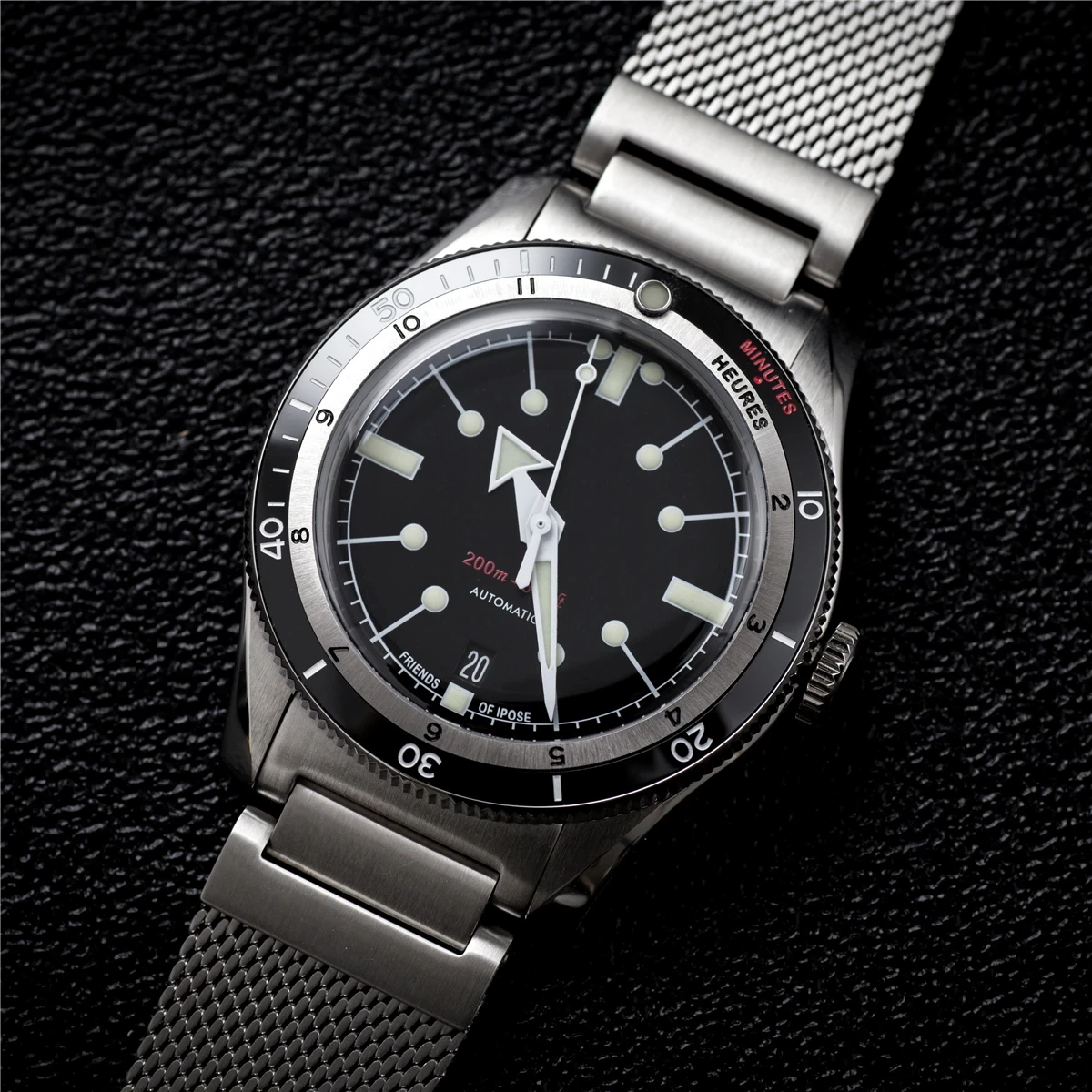 IPOSE IX&DAO 2024 Luxurious Fashion Men\'s GMT Automatic Mechanical Watch PT5000 Stainless Steel Sapphire Diver reloj hombre