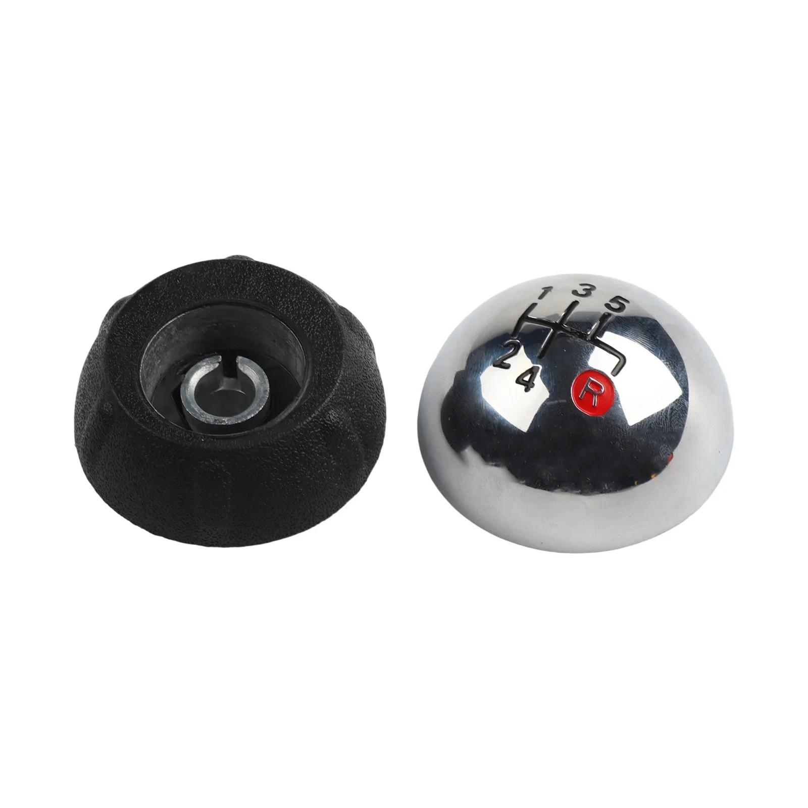 

Gear Shift Handle Black Chrome Shift Knob Modern Aesthetic Wear Resistant Material Ergonomic Design Driving Comfort Enhancement